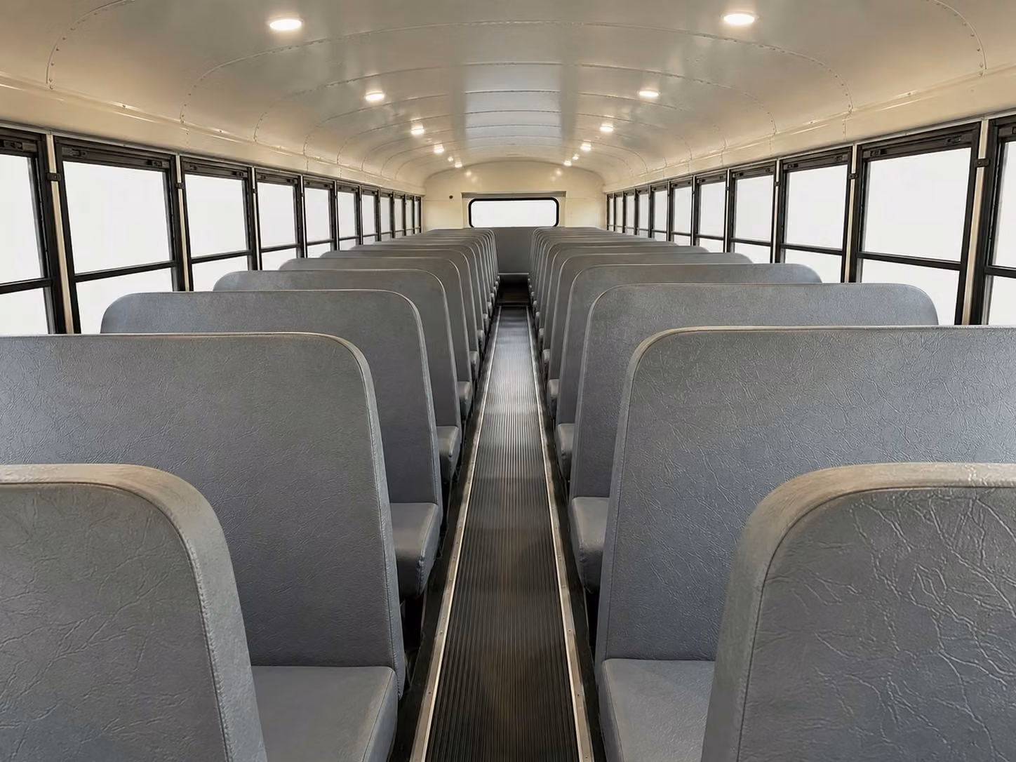 school bus inside